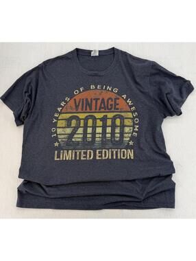 Vintage Port & Company T-Shirt XL Charcoal 2010 Limited Edition Streetwear
